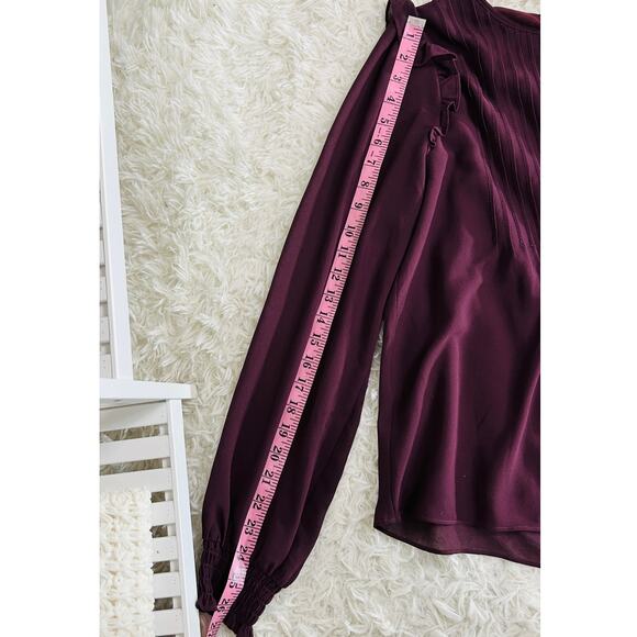 Alison Joy Women's Size M Purple Lightweight Blouse Baby Doll Blouse #0376 - Picture 10 of 10